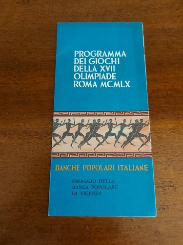 Programma olimpiadi roma 1960 - programma,