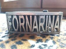 cinta di colore nero in camoscio nero marca Fornarina originale