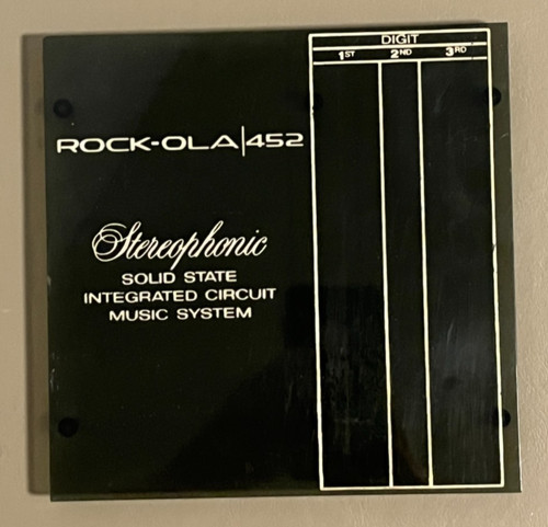 Vintage rock ola 452 - rock-ola,