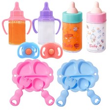 Doll Feeding Set Magic Milk Bottle Baby Doll Accessories Dummy Doll Play Sets