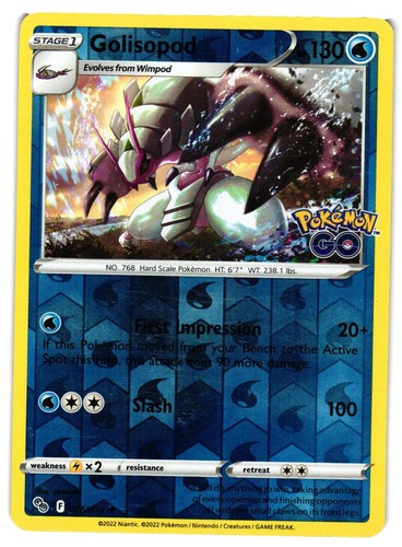 Pokemon tcg 026 078 golisopod - tcg,