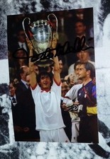 AUTOGRAFO PAOLO MALDINI FOTO HAND SIGNED 10x15cm MILAN SCUDETTO PASSIONE SERIE A