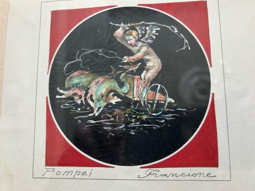 Guazzo italiano vintage metà