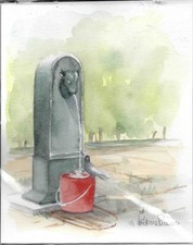 Torino, Turet 1 - Acquerello cm. 15 x 18,5