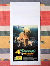 Locandina 4 CUCCIOLI DA SALVARE Walt Disney 1987 Poster Cinema Benji the Hunted
