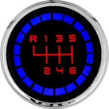 VW  Pomello di cambio retroilluminato  Rivestimento in vera pelle /LED ROSSO/BLU