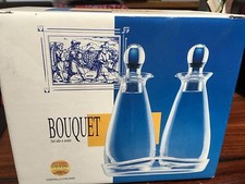 Set Olio e Aceto  in Cristallo Puro 24% Calp