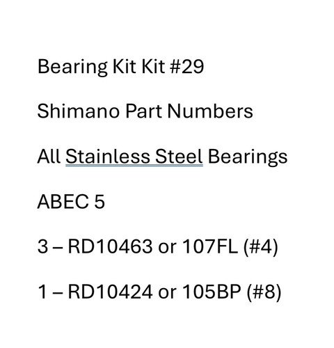 Kit cuscinetti shimano - kit,