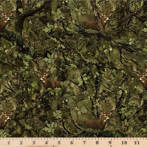 Tessuto mimetico buck digitale - mimetico,