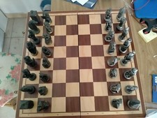 Scacchiera In Alabastro Fatta A Mano Anni 80