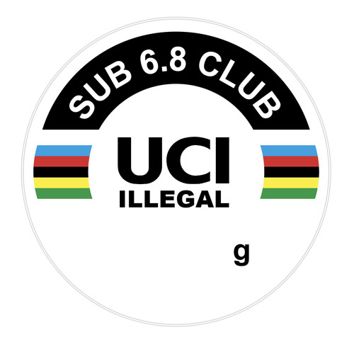 Uci illegal stickers - x,