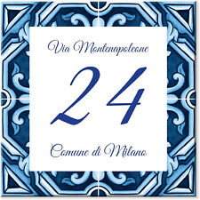 numero civico personalizzato