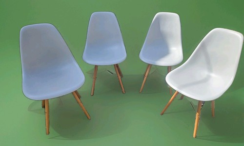 Set sedie pranzo stile - 4, da