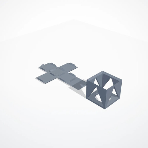 Dado pieghevole stampato 3d - pieghevole,