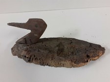 Stampo Da Caccia In Sughero E Legno Anatra Primi  '900