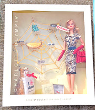 Bambola Charlotte Olympia BARBIE + Leopard Mattel da collezione etichetta oro DKN15 2015 nuova