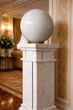 SFERA IN MARMO BIANCO CARRARA