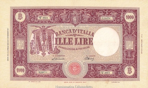 Repubblica italiana 1000 - italiana,