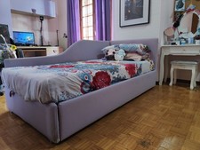 letto singolo con letto estraibile 200x89x35
