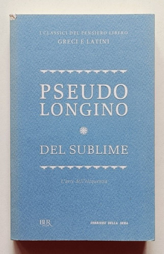 Pseudo longino del sublime - longino.,