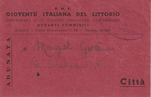 Gioventu italiana - -, gioventu'