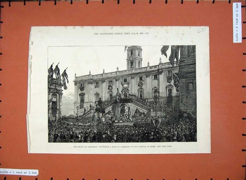 Vecchia stampa antica 1882 - stampa,