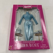 Set top pantaloni BARBIE FASHION AVENUE boutique blu scintillante 1996 ~ MATTEL #14980