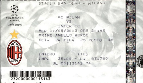 Biglietto stadio uefa - biglietto,