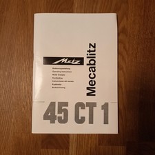 Manuale di istruzioni Metz Mecablitz 45 CT 1 multilingue 62 pagine