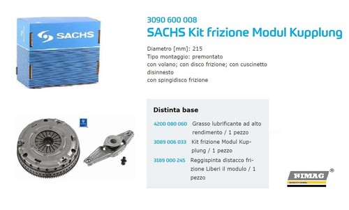Kit frizione volano sachs per - frizione,