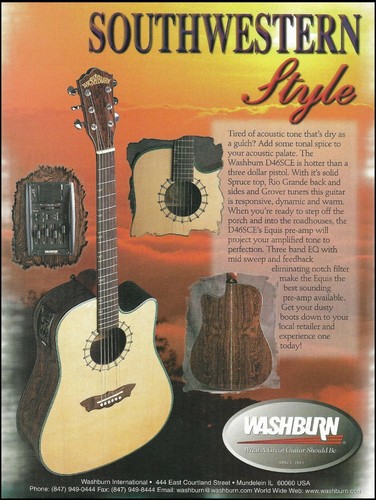 Pubblicità chitarra acustica