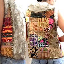 Gilet patchwork festival - ✿,