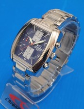 chronotech watch time chronograph full s.steel,dial blu