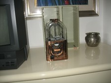 CONTENITORE PER PALLINE DI GOMMA MARCA "CAROUSEL" IN PLEXIGLASS E FERRO VINTAGE