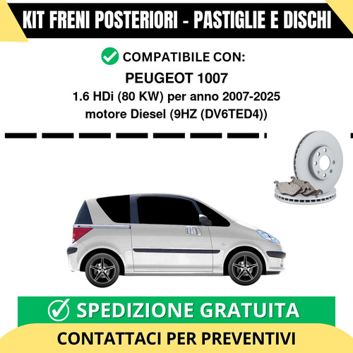 Kit freni posteriori - posteriori, per