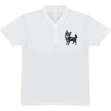 Polo/T-shirt per adulti 'Chihuahua Standing' dai capelli lunghi (PL052158)