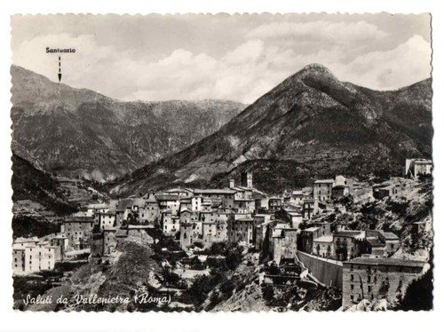 Cartolina vallepietra roma - cartolina,