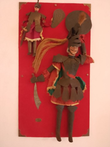 Coppia pupi siciliani antichi - siciliani,