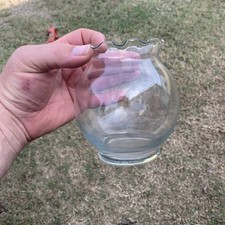  Scalloped Edge Clear Glass