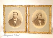 Coppia Di Cornici In Legno