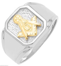 Anello Massonico In Argento