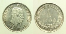 Savoia Vittorio Emanuele II - 1 Lira 1863 Valore Milano SPL+ NC Gig68 Ag
