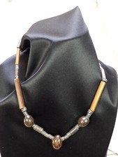 Collana legno vintage - in,