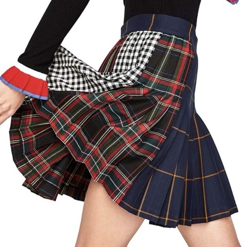 Minigonna zara patchwork - minigonna,