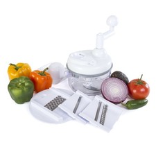 Tritatutto Manuale Cucina + Casa - 5 in 1 Tritatutto Miracle, Macchina per Salsa, Ble...