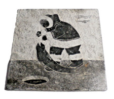 Pietra ollare Inuit intagliata