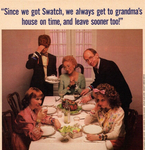 Swatch watch 1985 annuncio - watch,