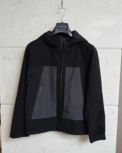 Zegna techmerino black jacket - techmerino,