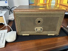 Cassetta di sicurezza cassetta postale vintage 1910 noce nero