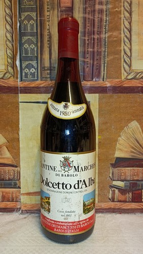 Vino 1980 dolcetto alba - vino,